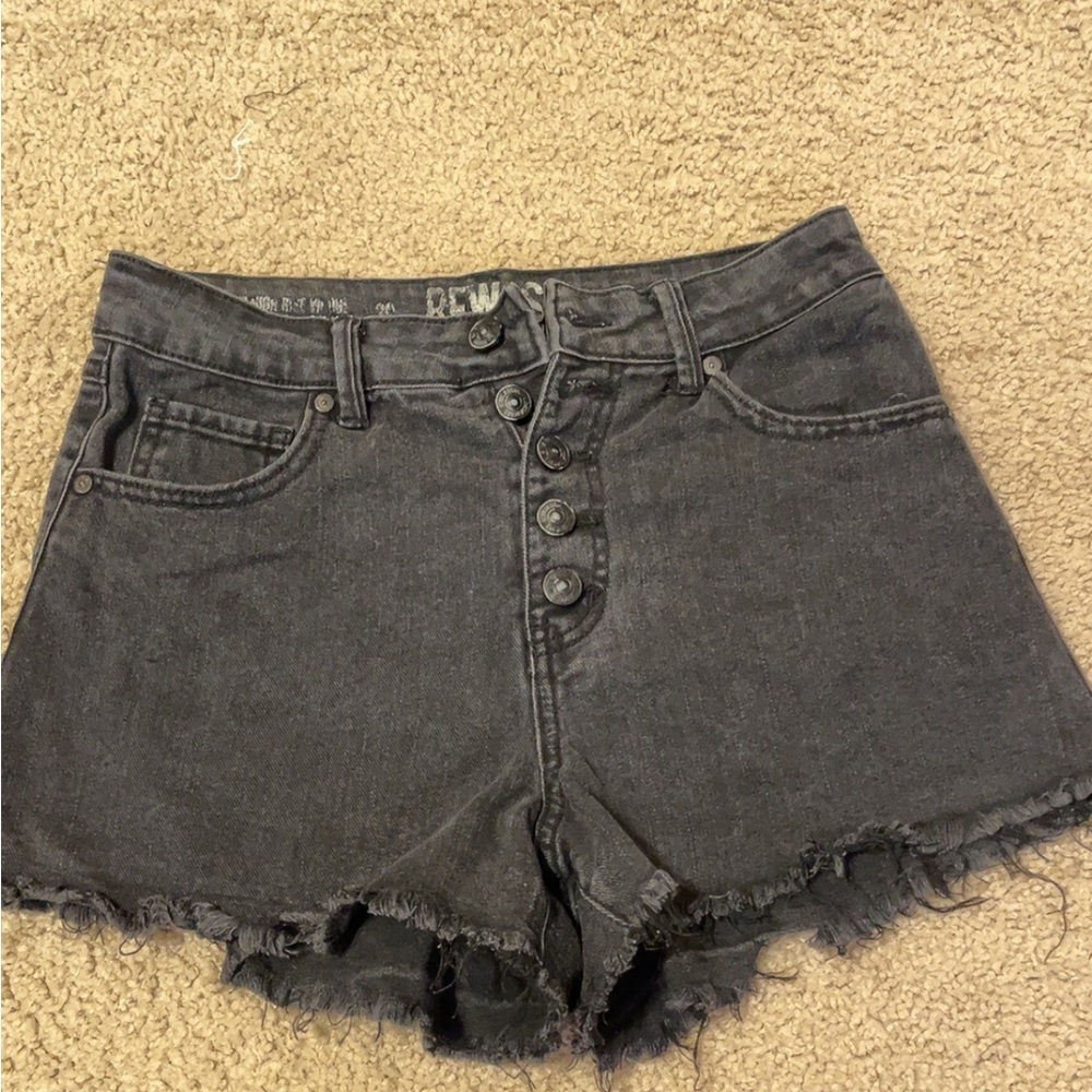 Denim Black Women's Shorts